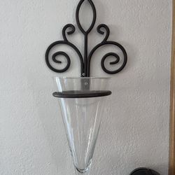Decorative Wall Since With Glass Holder