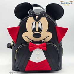 Loungefly Halloween Vampire Mickey Cosplay Mini Backpack
