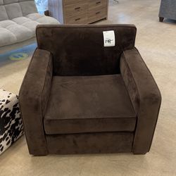 Oversized arm chair, brown