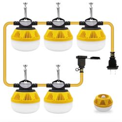 100W Construction Lights - 50FT 10000LM LED Temporary Lights