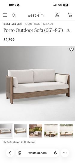 West Elm Porto Outdoor Sofa