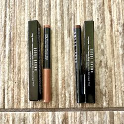Bobbi Brown Long-Wear Cream Shadow Sticks — Hazelnut & Cinnamon, both matte