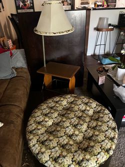 Ottoman & end table
