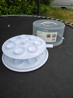 Celebrate It Round 2 Tier Cupcake/Cake Carrier