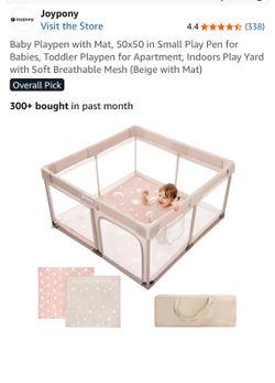 JoyPony play pen with mat 50x50