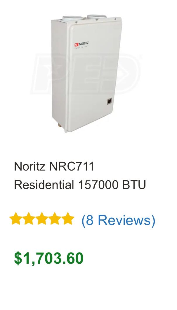 Tankless Water Heater Indoor/ Gas