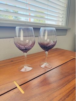 Purple Wine Glasses (set of 2)