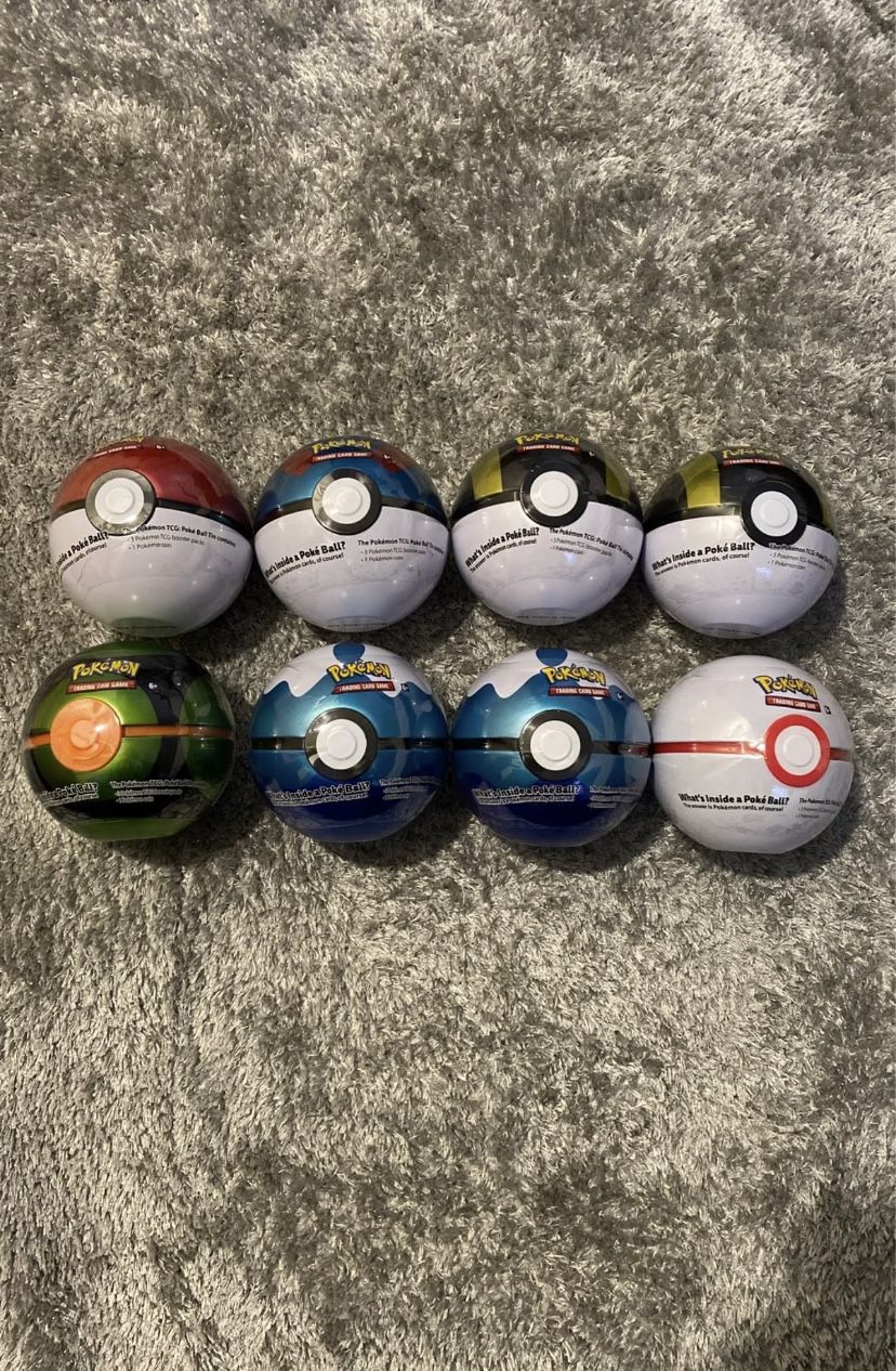 Pokemon TCG Poke Ball Tins - 8 Balls