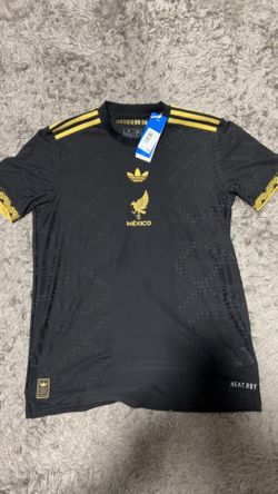Authentic Mexico Gold Jersey 'Black' | Men's Size M