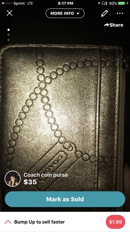 Coach coin purse