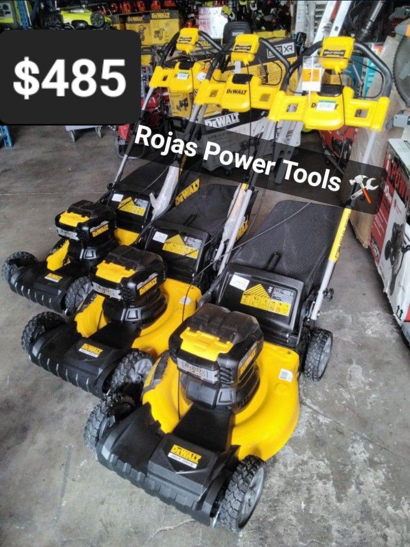 DEWALT 20V MAX 21.5IN BATTERY POWERED WALK BEHIND SELF PROPELLED LAWN MOWER (TOOL-ONLY)