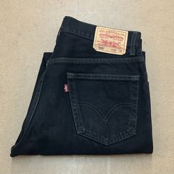 LEVI’S Black 505’s MEN’s Jeans SIZE 33W x 32L 👀 (please read description)