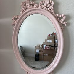 Antique Glam Pink Mirror