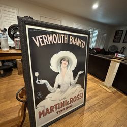 Large heavy Framed poster : Martin & Ross