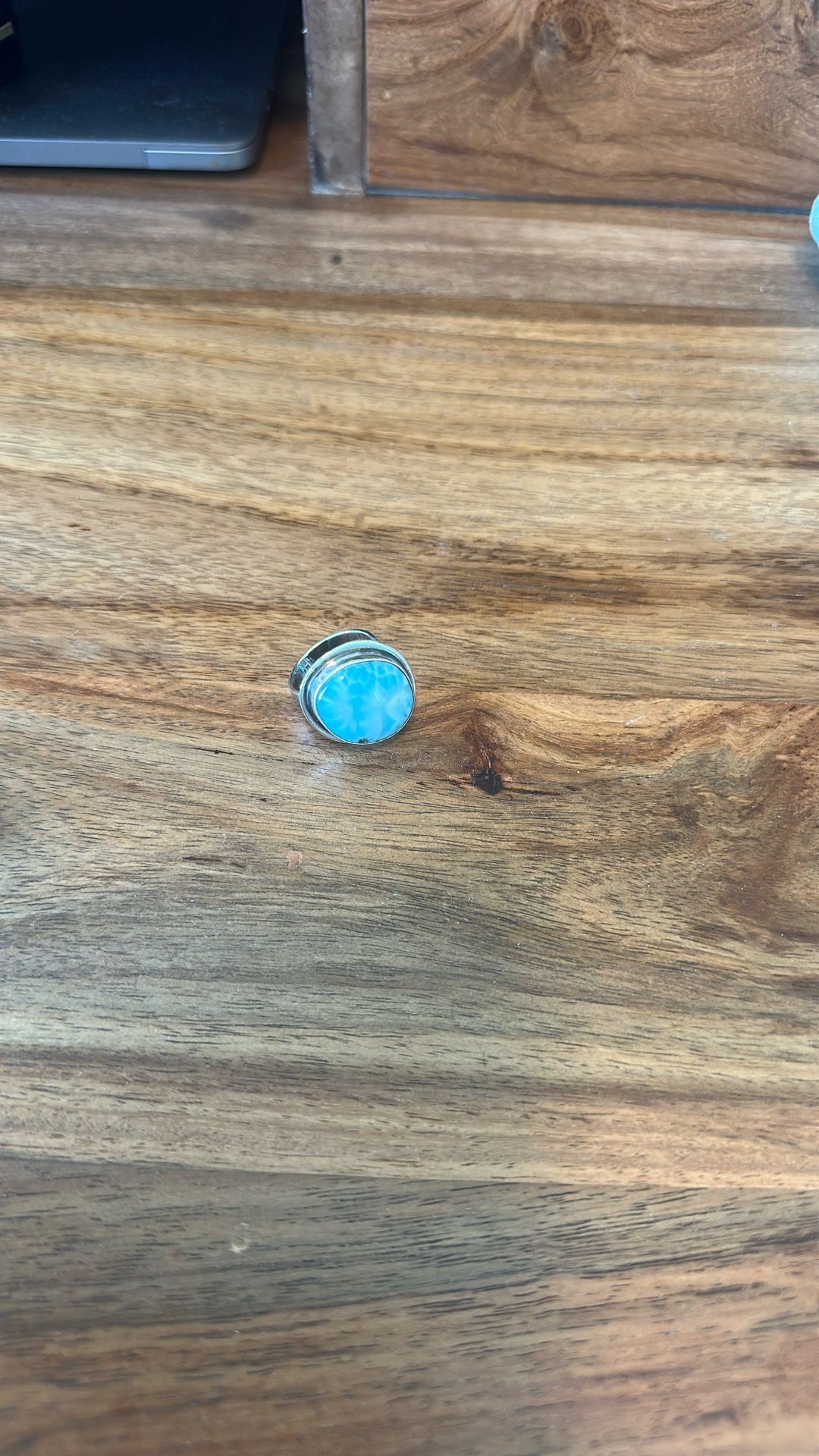 Turquoise Adjustable Sterling Silver Ring