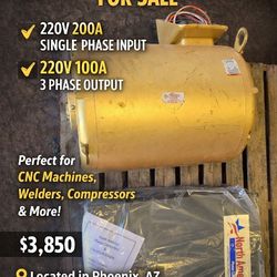 ⚡ 50HP Phase Converter for Sale ⚡