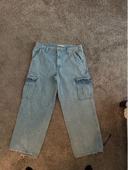 Blue light baggy jean