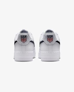 NIKE AIR FORCE USA 1 '07 LV8 - WHITE/ MIDNIGHT NAVY men 9.5 triple white adidas Nike sub