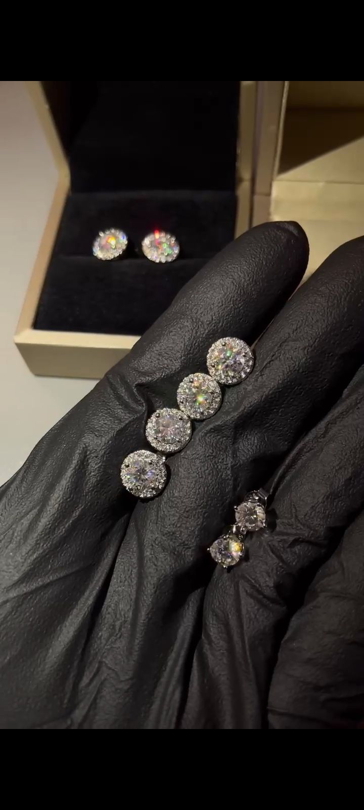 New Diamond Moissanite Earrings