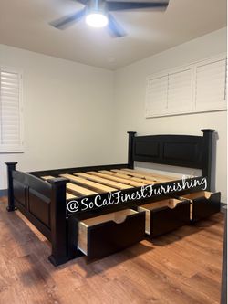 New Queen Bed And Drawers