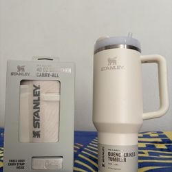 STANLEY Quencher H2.0 Tumbler 40 OZ (BRAND NEW) plus The All Day Cross-Body Carry Strap