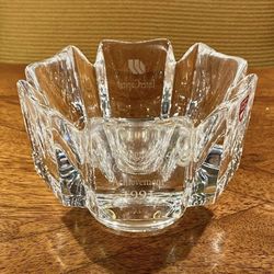 RARE! Vintage ‘91 Orrefors InterCapital Swedish Crystal Recognition Ash Tray
