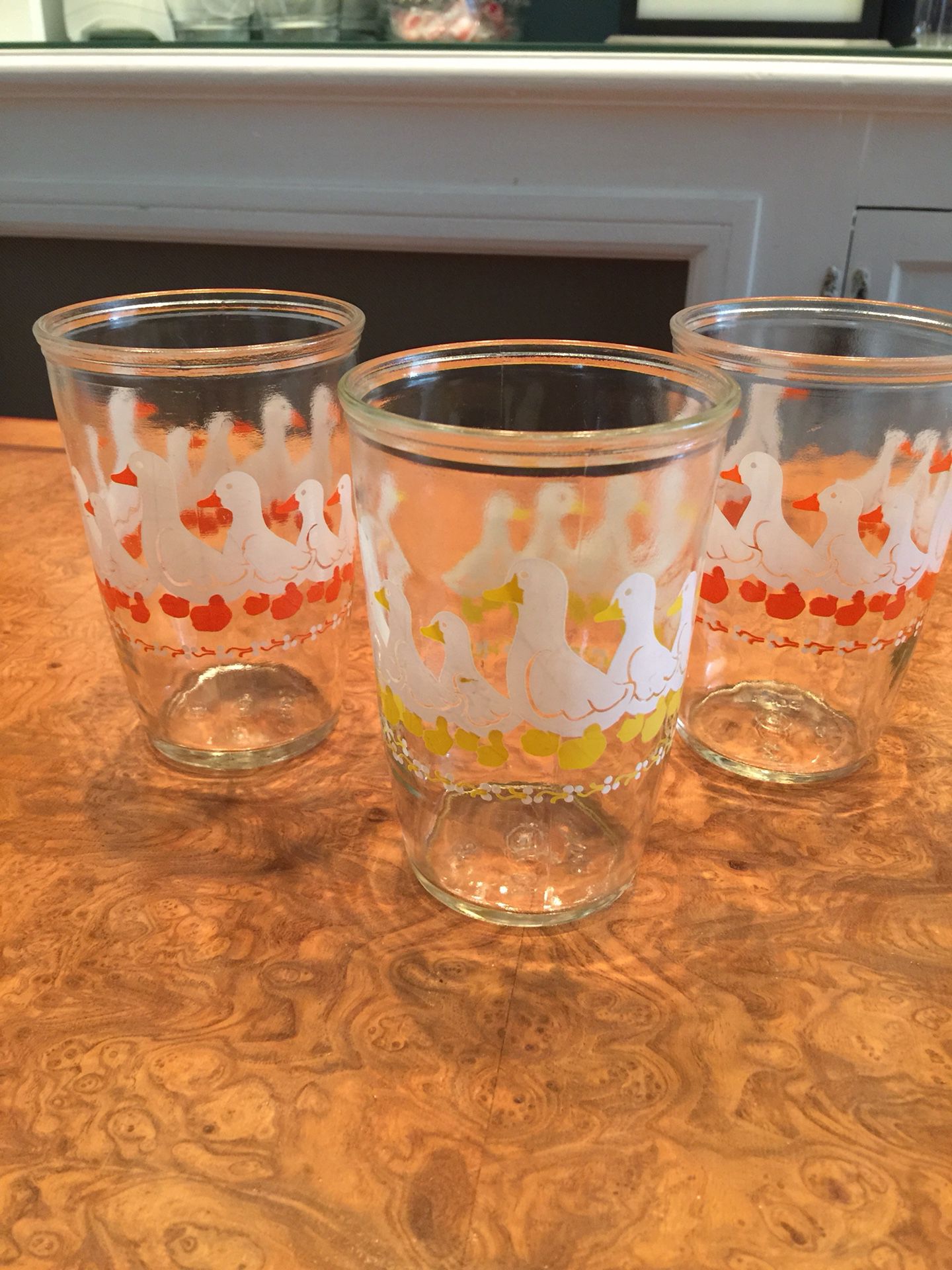 Old Jelly Jar Drinking Glasses