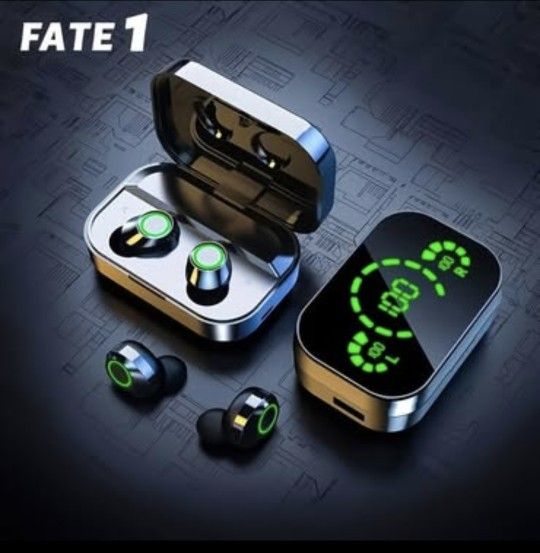 NEW 2024 Triple-Screen Smart Wireless Earbuds - Digital Display, Fashion Mirror Design, Wireless