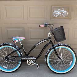 Electra Noir 3 Speed Beach Cruiser 