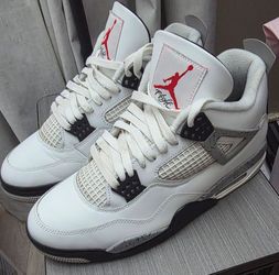 Jordan 4 white cement 10