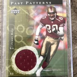 Jerry Rice Game Worn Jersey Card