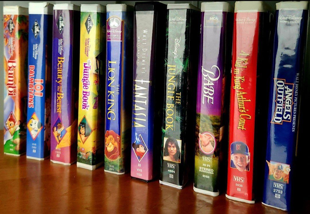 10 Classic original Disney VHS Tapes