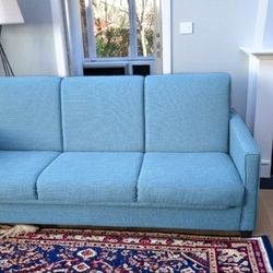 Blue Recliner Sofa Brand New