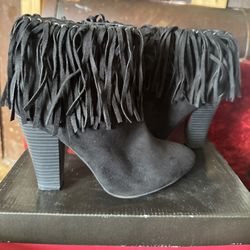 Women’s Black Suede Boots Size 9