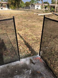 Pool fence and roofing aluminum installation