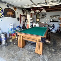 Pool Table 8ft ( Free Delivery & Set Up & Ping Pong Top ) 