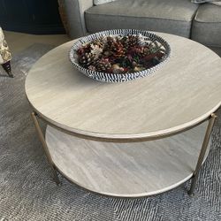 Two tier round coffee table