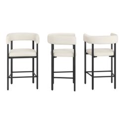Set Of 3 Leopold Barstools