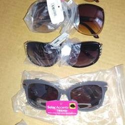 Lot of 5 Solar Accents Sunglasses Women's Various Styles NEW #1 

