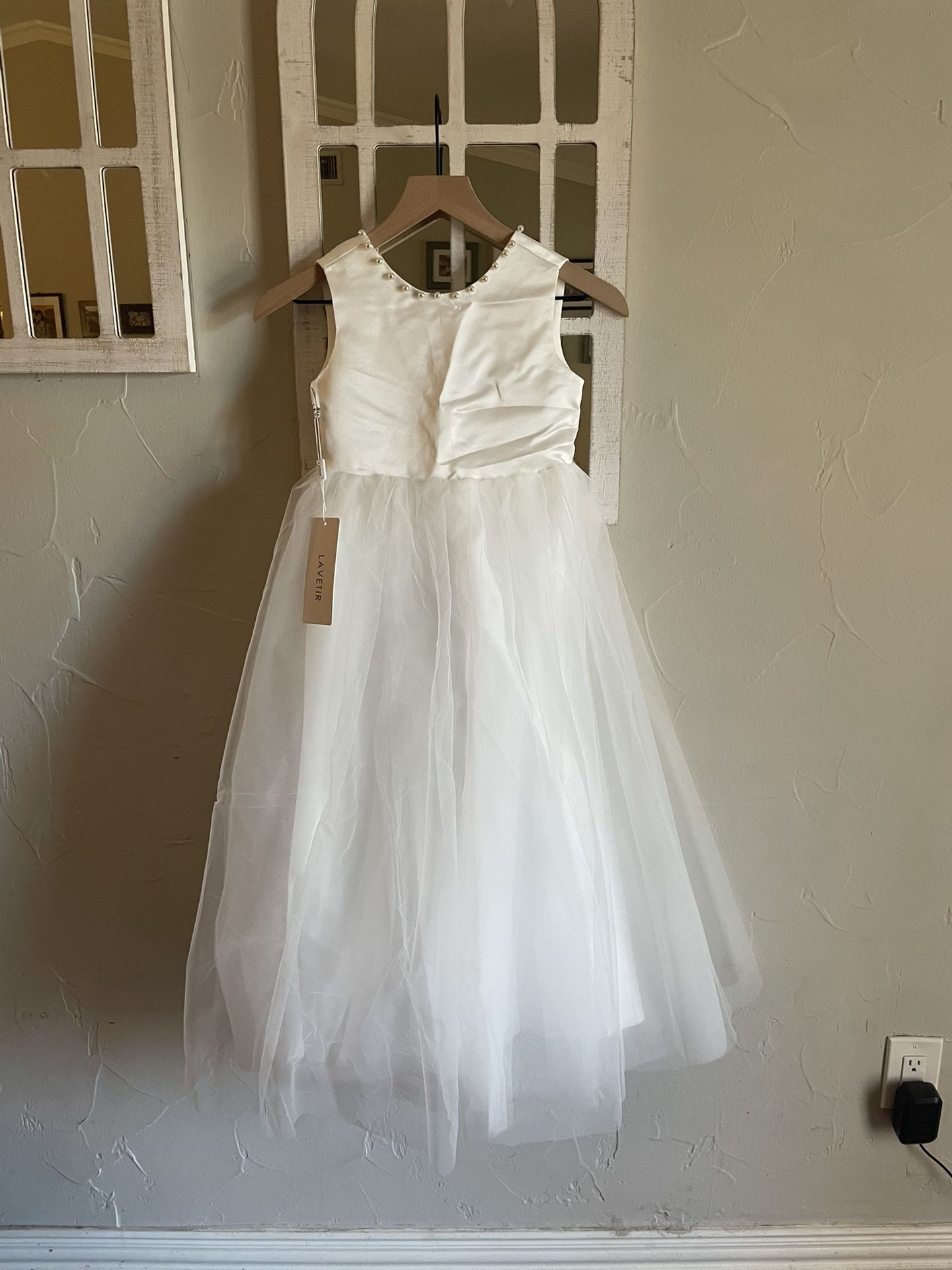 White Flower Girl Dress