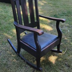 Mission Style Vintage Rocking Chair Rocker