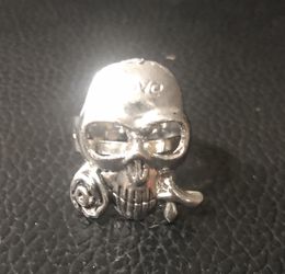 SKULL PIRATE RING “LOVE” JEWELRY SILVER