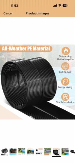 Goplus 2.5FT x 10FT/ 20FT Solar Pool Heater for Above Ground Pool Inground Pools, Swimming Pool Solar Panel Heating System, Weatherproof Pool Warmer (