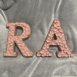 Decorative ‘R - A’ Letters – Wall Art / Shelf Decor