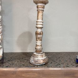 Distressed Candle Holder