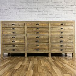 Vintage Restoration Hardware Printmaker 12-Drawer Media Console⚡️