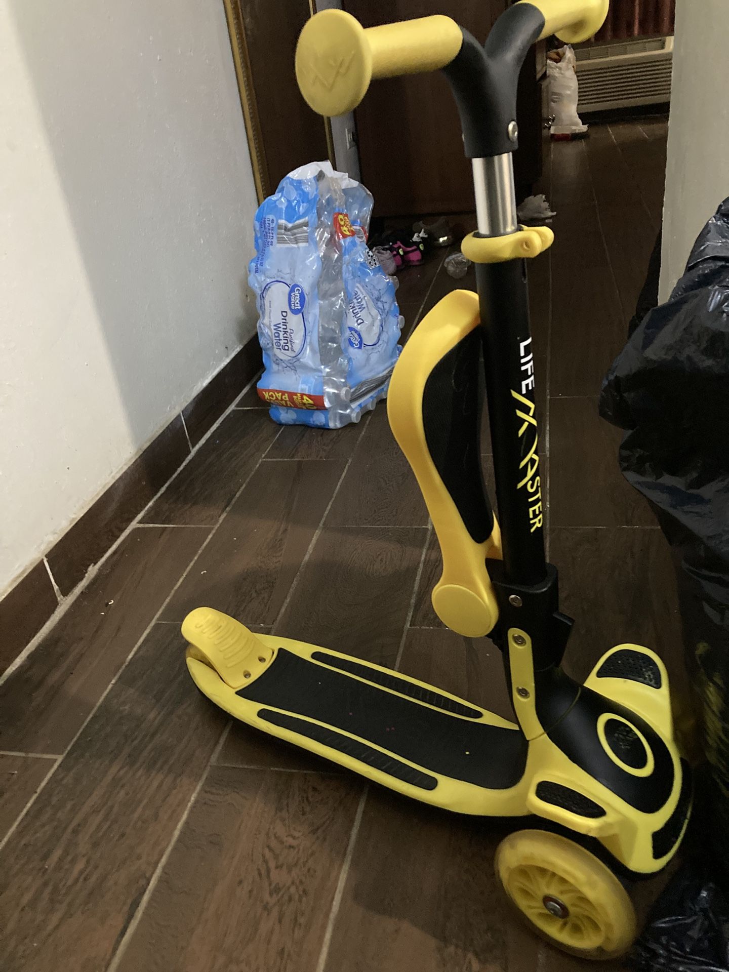 Yellow Light Up Scooter