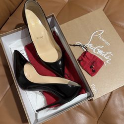 Authentic Christian Louboutin Pigalle Follies 100 patent leather size 38 