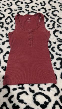Burgundy tank top