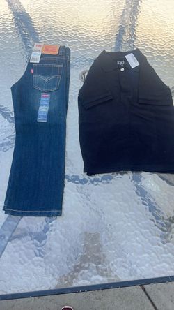 2 Lil boys Sz 5 Rg jeans & short sleeve collar shirt